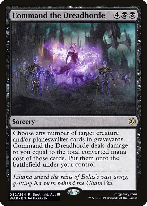 Command the Dreadhorde · War of the Spark 82/312