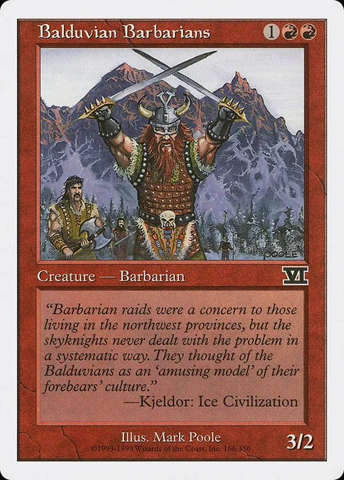 Balduvian Barbarians · Classic Sixth Edition 166/351