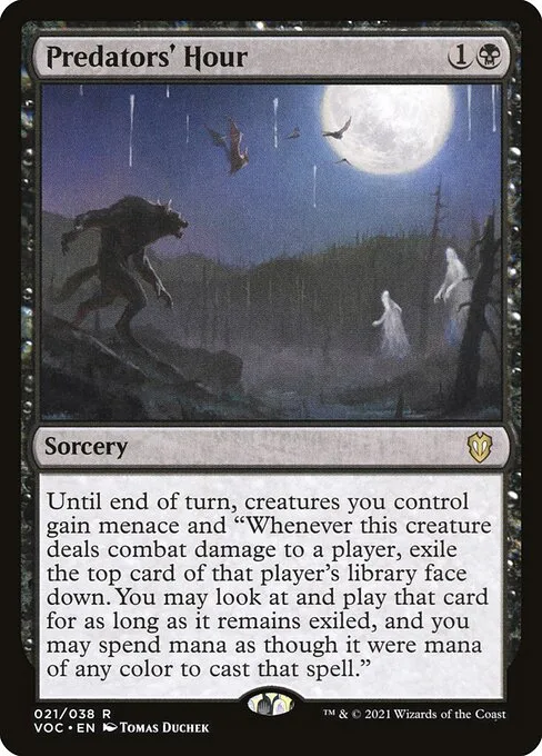 Predators' Hour · Crimson Vow Commander 21/188