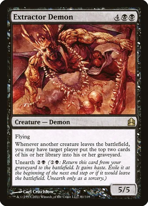 Extractor Demon · Commander 2011 81/318