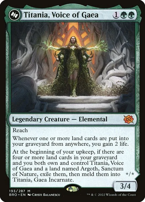 Titania, Voice of Gaea · The Brothers' War 193/399