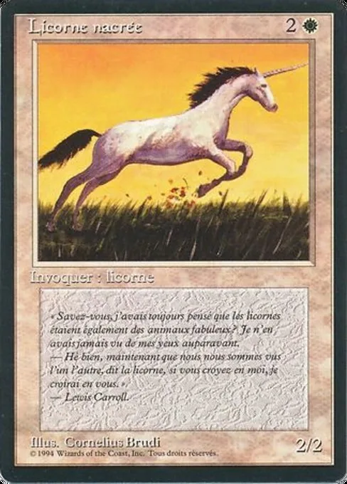Pearled Unicorn · Foreign Black Border 30/307