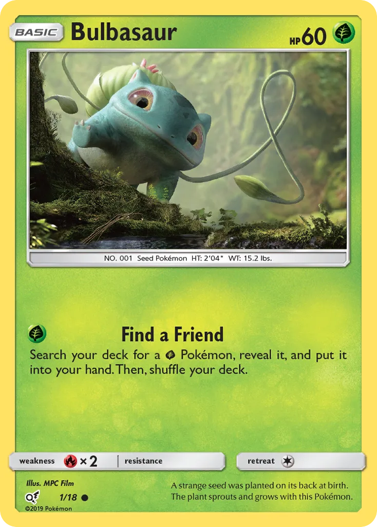 Bulbasaur · Detective Pikachu 1/18