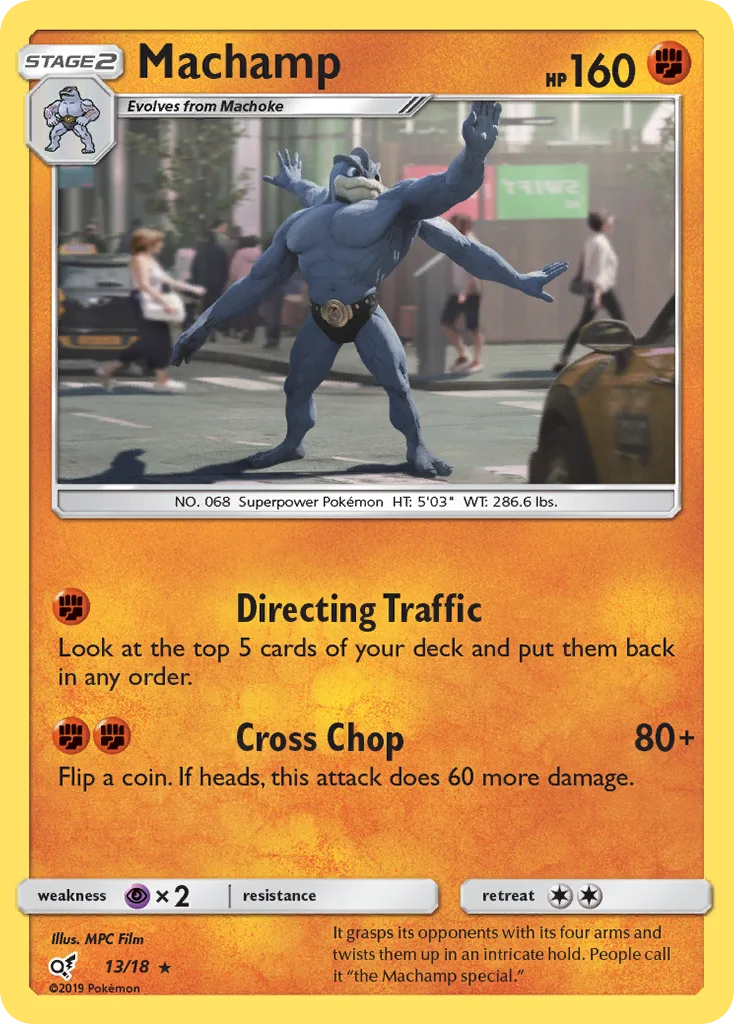 Machamp · Detective Pikachu 13/18