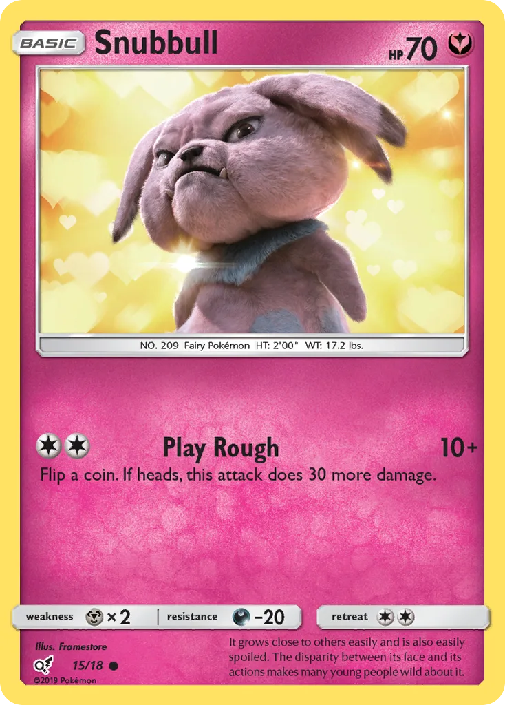 Snubbull · Detective Pikachu 15/18