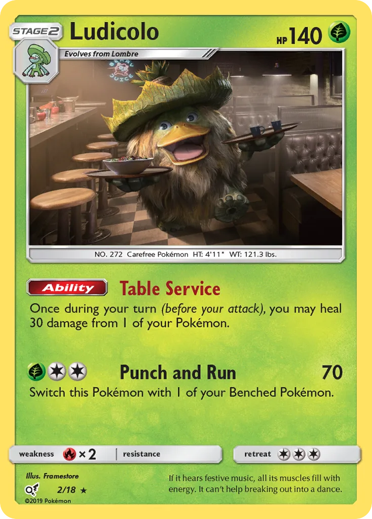 Ludicolo · Detective Pikachu 2/18