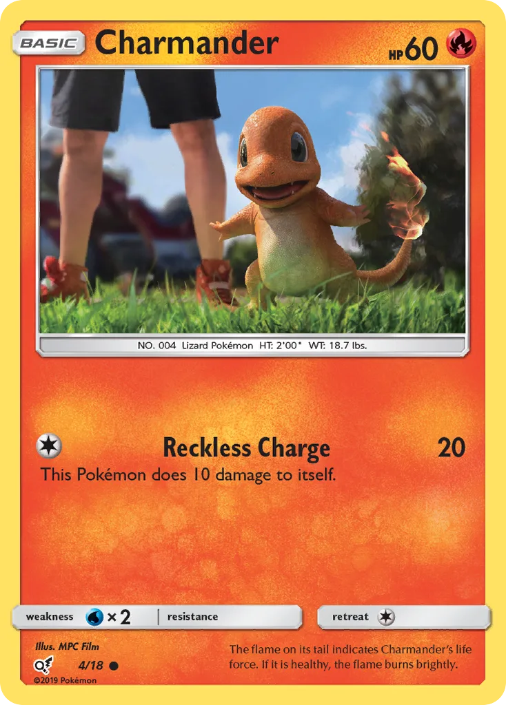 Charmander · Detective Pikachu 4/18