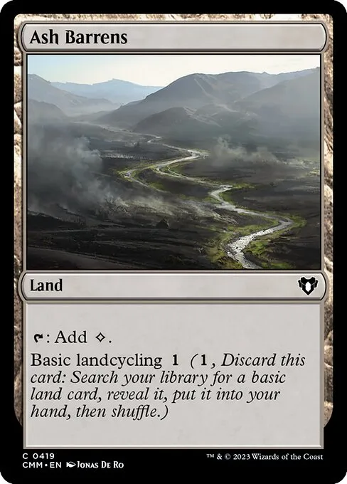 Ash Barrens · Commander Masters 419/1067