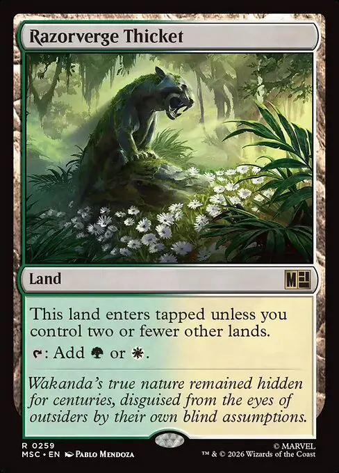 Razorverge Thicket · Marvel Super Heroes Commander 259/9