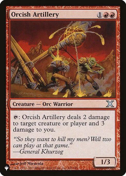 Orcish Artillery · The List 10E-220/5050