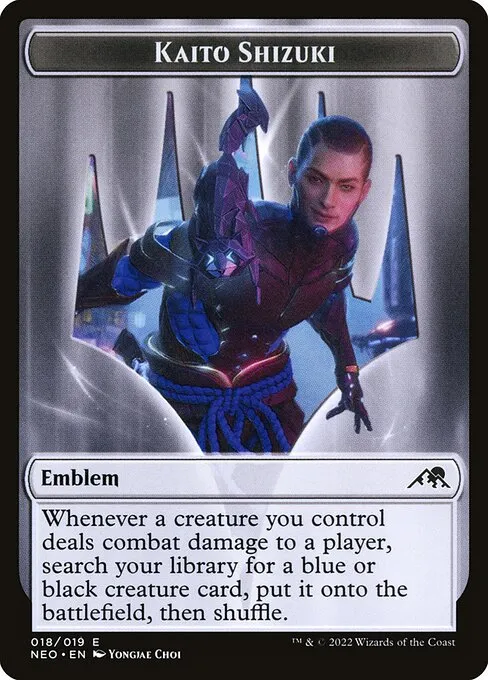 Kaito Shizuki Emblem · Kamigawa: Neon Dynasty Tokens 18/19