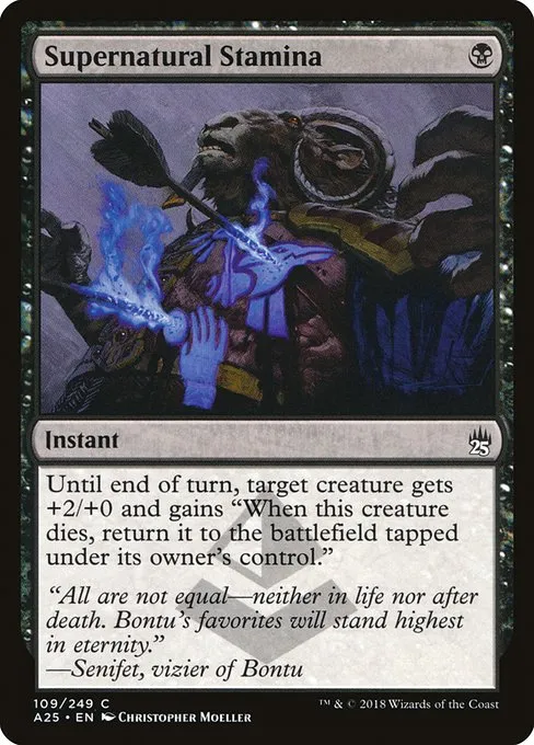 Supernatural Stamina · Masters 25 109/249