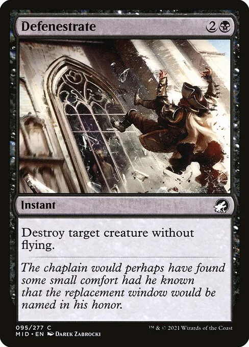 Defenestrate · Innistrad: Midnight Hunt 95/399