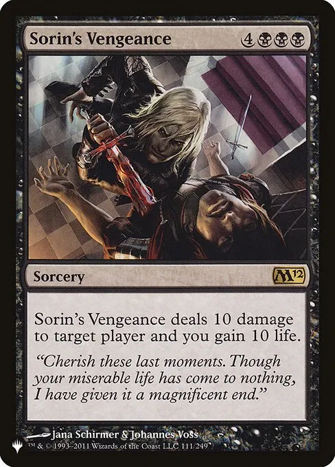 Sorin's Vengeance · The List M12-111/5050