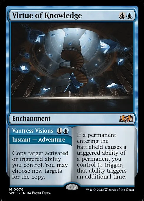 Virtue of Knowledge // Vantress Visions · Wilds of Eldraine 76/381