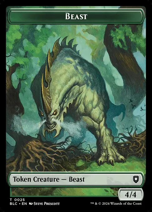 Beast · Bloomburrow Commander Tokens 25/41