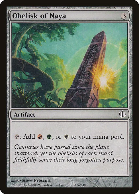 Obelisk of Naya · Shards of Alara 216/250