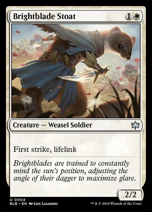 Brightblade Stoat · Bloomburrow 4/398