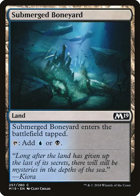 Submerged Boneyard · Core Set 2019 257/314