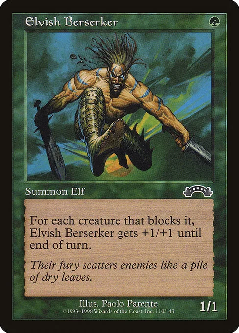 Elvish Berserker · Exodus 110/143