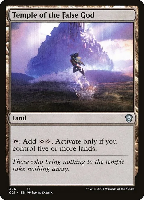 Temple of the False God · Commander 2021 326/409