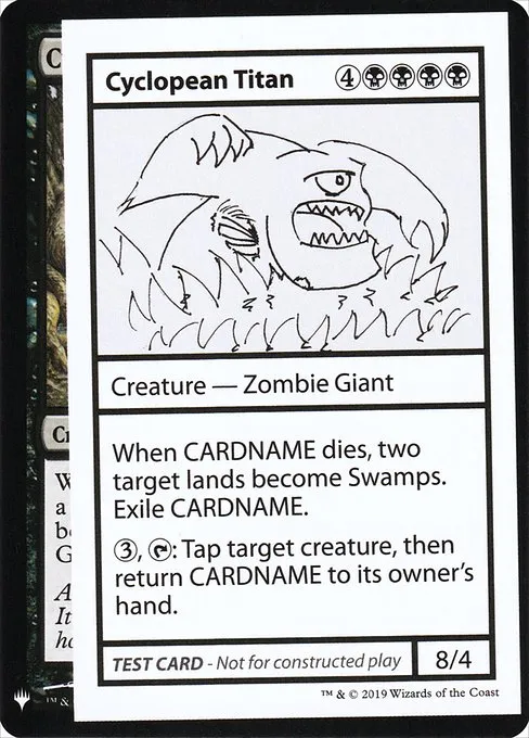 Cyclopean Titan · Mystery Booster Playtest Cards 2019 40/121