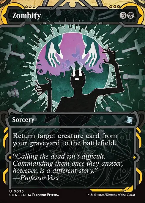 Zombify · Secrets of Strixhaven Mystical Archive 36/195