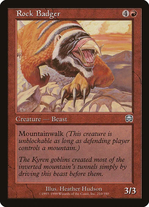 Rock Badger · Mercadian Masques 210/350