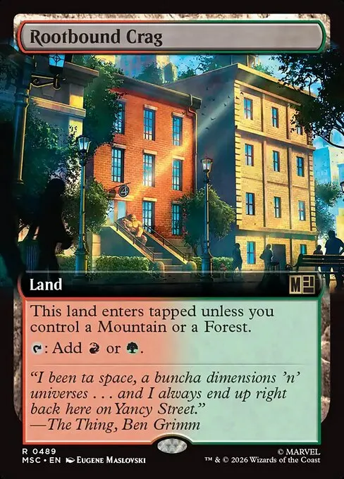 Rootbound Crag · Marvel Super Heroes Commander 489/9