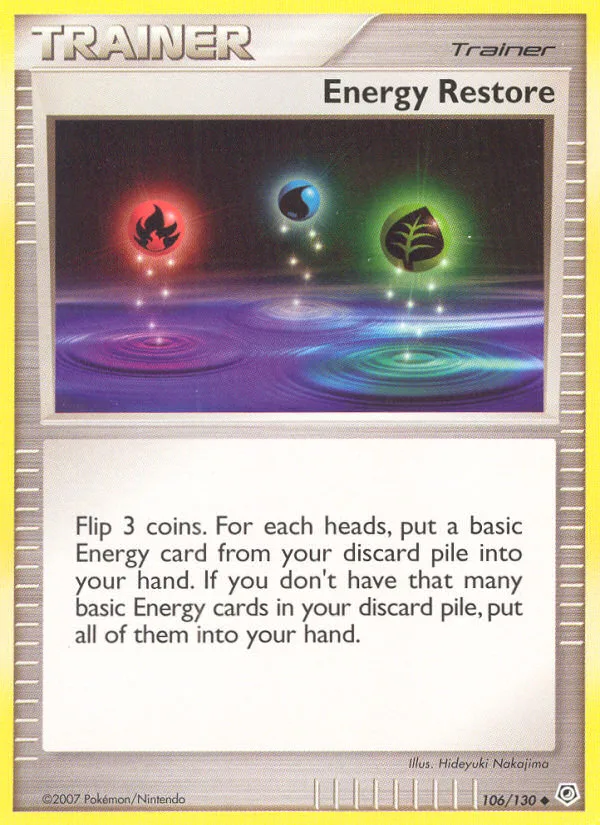 Energy Restore · Diamond & Pearl 106/130