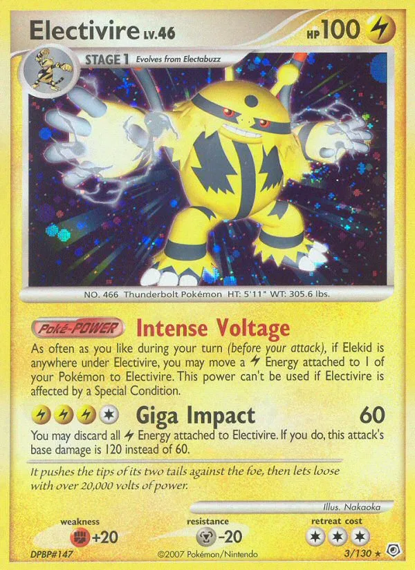Electivire · Diamond & Pearl 3/130