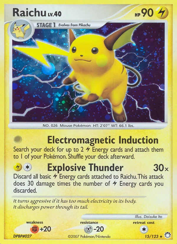 Raichu · Mysterious Treasures 15/123