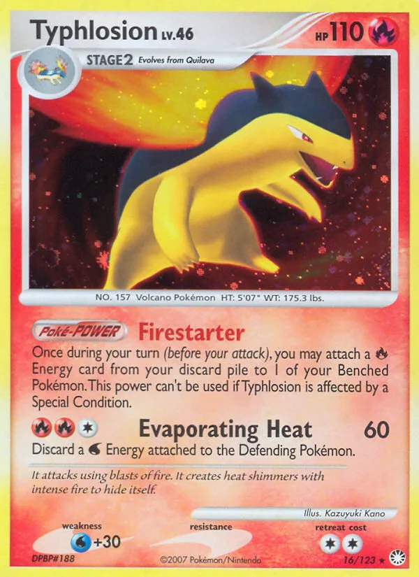 Typhlosion · Mysterious Treasures 16/123