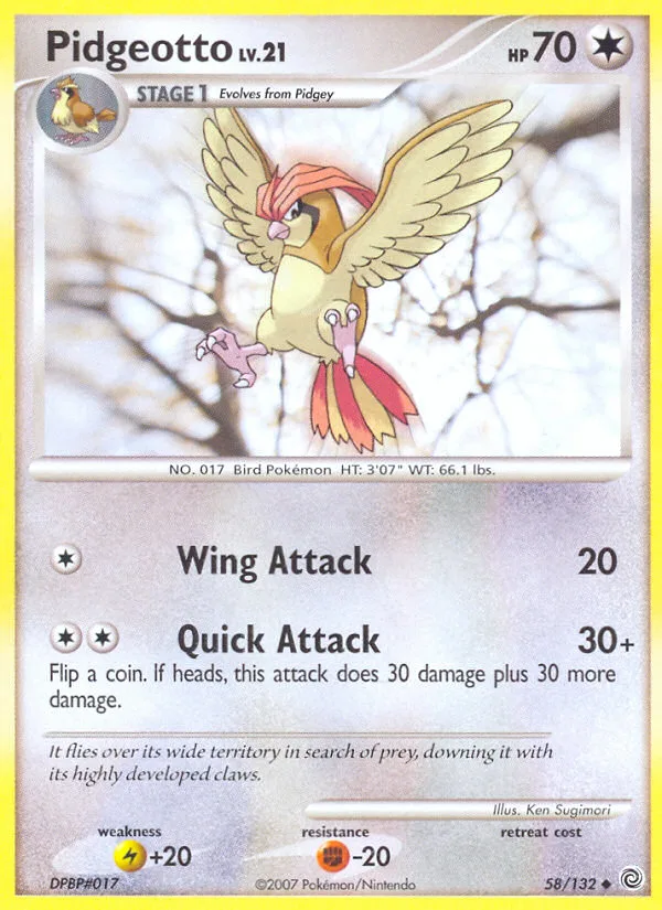 Pidgeotto · Secret Wonders 58/132