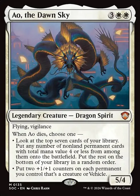 Ao, the Dawn Sky · Secrets of Strixhaven Commander 135/426