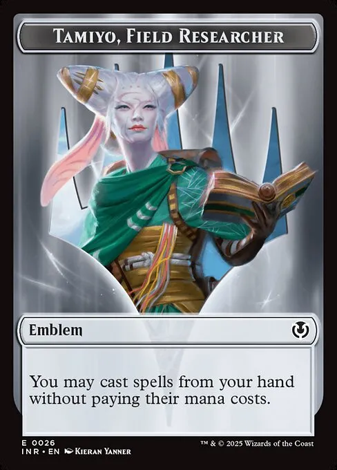 Tamiyo, Field Researcher Emblem · Innistrad Remastered Tokens 26/27