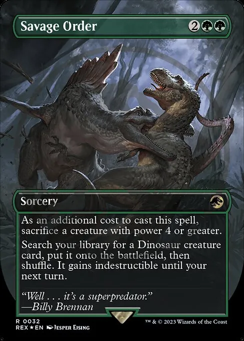 Savage Order · Jurassic World Collection 32/45