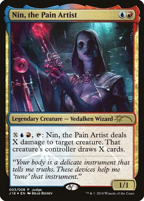 Nin, the Pain Artist · Judge Gift Cards 2018 3/8