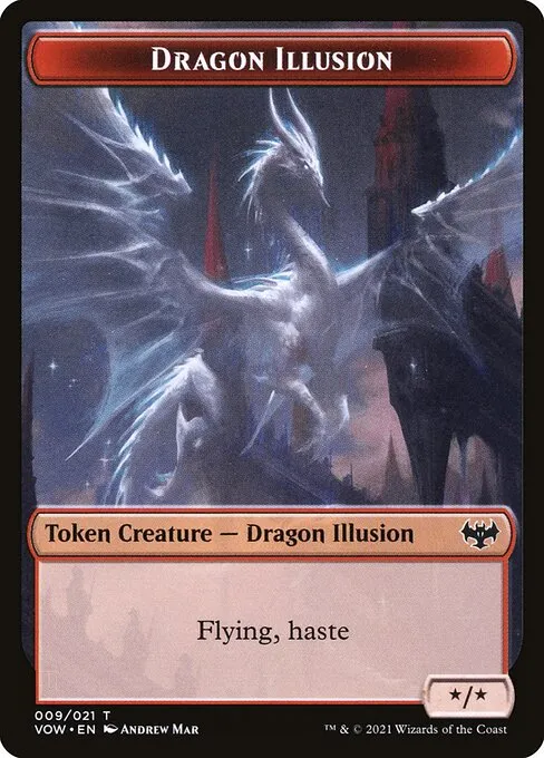 Dragon Illusion · Innistrad: Crimson Vow Tokens 9/21