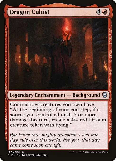 Dragon Cultist · Commander Legends: Battle for Baldur's Gate 170/936