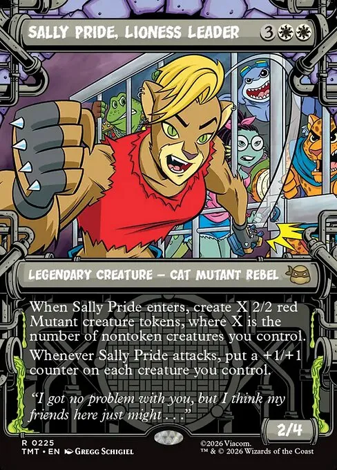 Sally Pride, Lioness Leader · Teenage Mutant Ninja Turtles 225/320