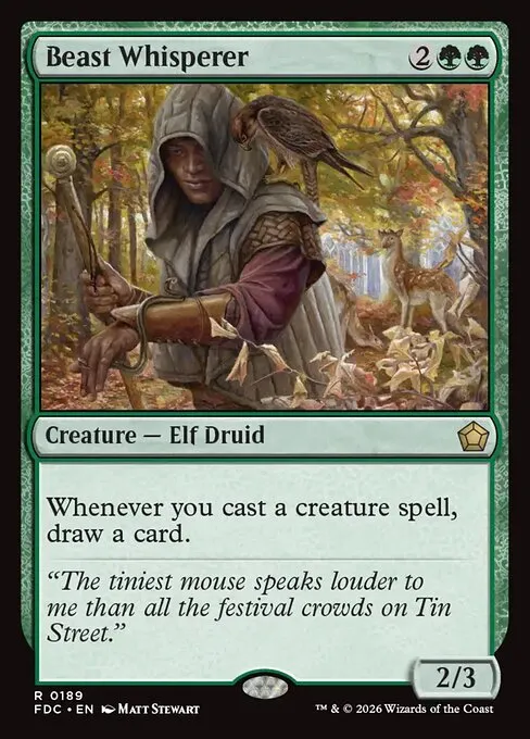 Beast Whisperer · Foundations Commander 189/3