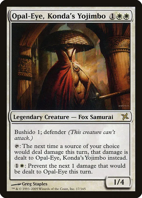 Opal-Eye, Konda's Yojimbo · Betrayers of Kamigawa 17/165