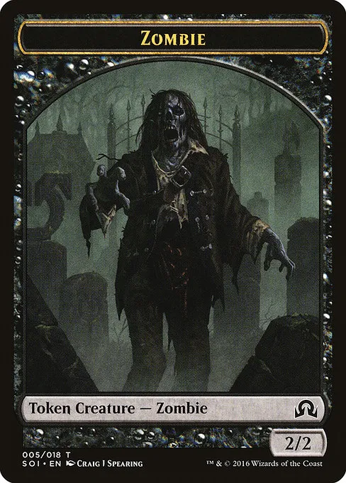 Zombie · Shadows over Innistrad Tokens 5/20
