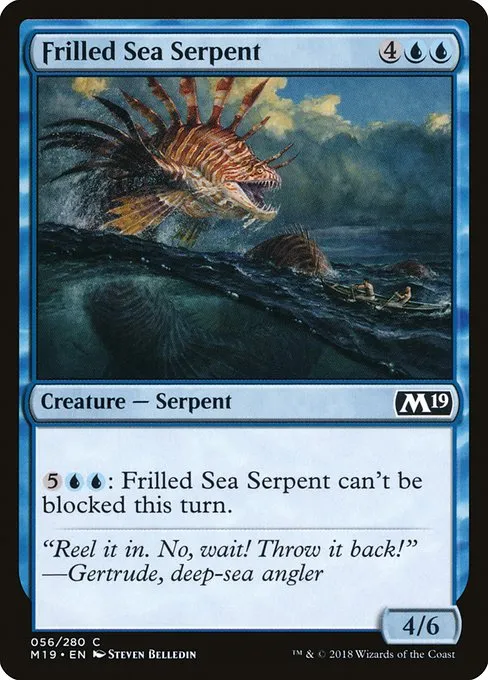 Frilled Sea Serpent · Core Set 2019 56/314