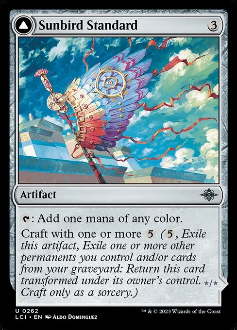 Sunbird Standard // Sunbird Effigy · The Lost Caverns of Ixalan 262/416