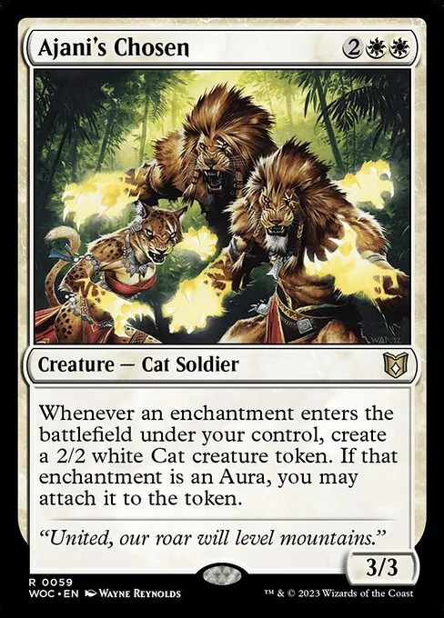 Ajani's Chosen · Wilds of Eldraine Commander 59/173