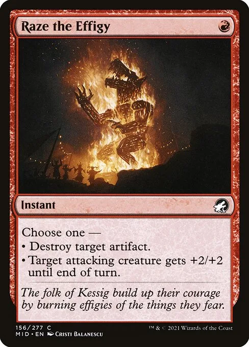 Raze the Effigy · Innistrad: Midnight Hunt 156/399