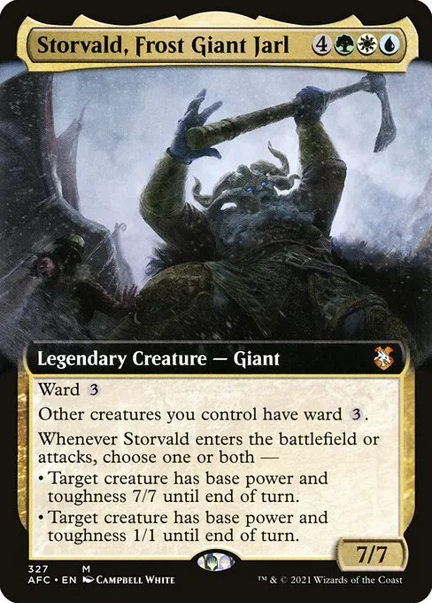 Storvald, Frost Giant Jarl · Forgotten Realms Commander 327/331