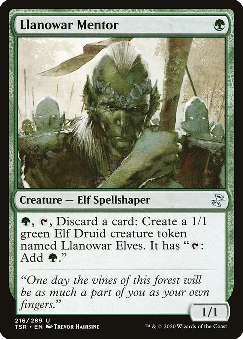 Llanowar Mentor · Time Spiral Remastered 216/411